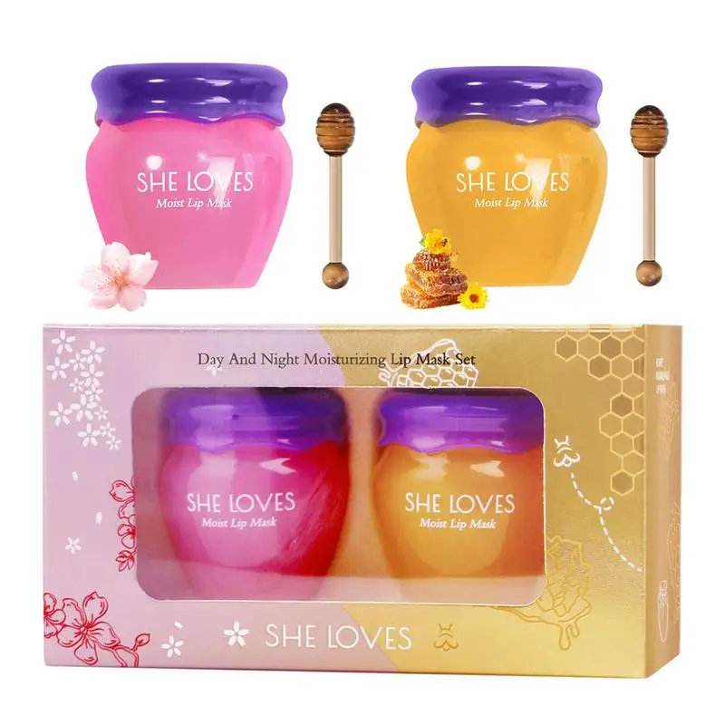 

Honey Lip Moisturizer Natural Plumping Honey Lip Balm Smooth Texture Lip Care Tool Gifts For Family Mother Friends Girlfriends