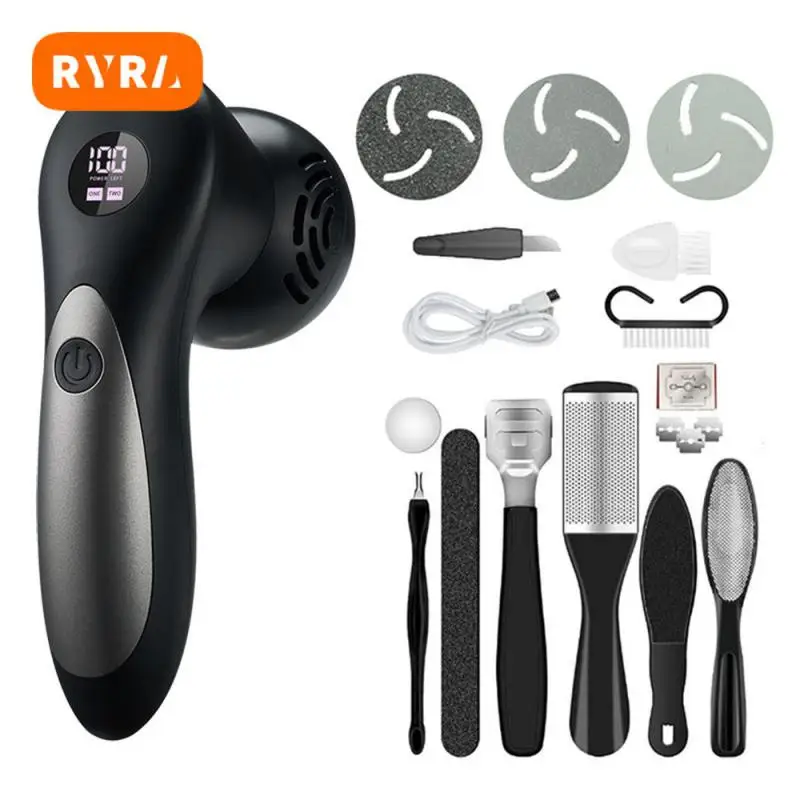 

Электрический педикюр перезаряжаемый пилинг цифровой дисплей водонепроницаемый электрический пылесос для ухода за кожей шлифовальный ст...