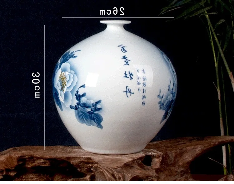 

lotus Jingdezhen ball bottle hand-painted ceramic vase household act the role ofing is tasted mesa specials