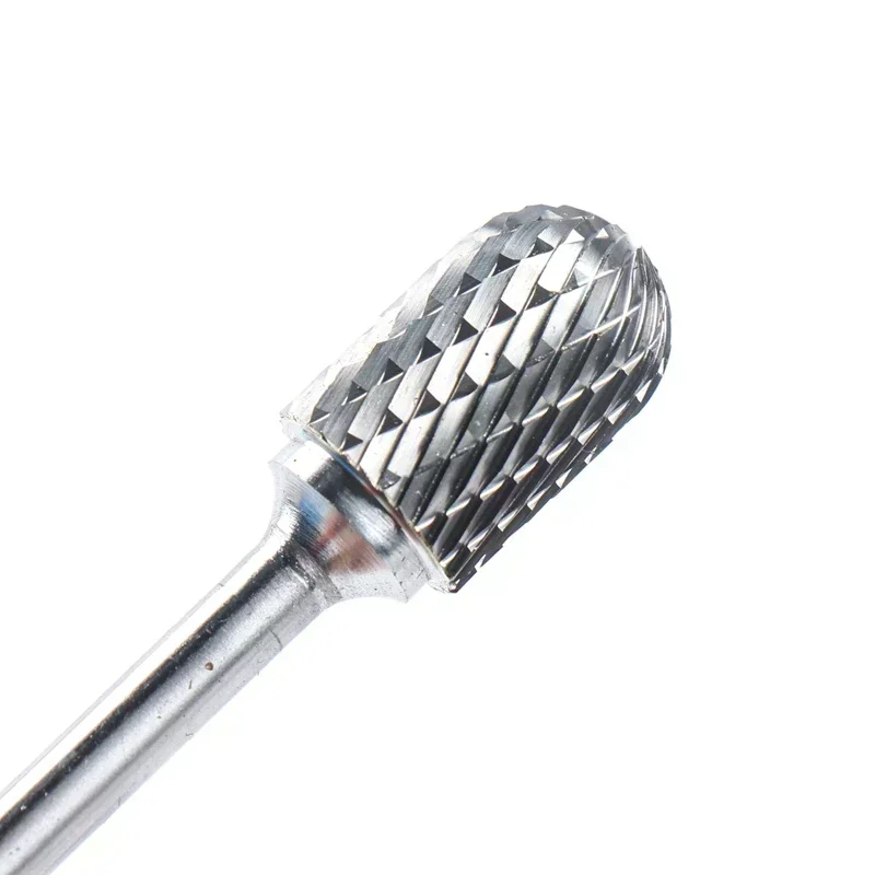 Фото C&CX Ball Nose Cylinder Type Head Tungsten Carbide Rotary File Tool Point Burr Grinder Abrasive Drill Carving Bit Tool for Metal №3