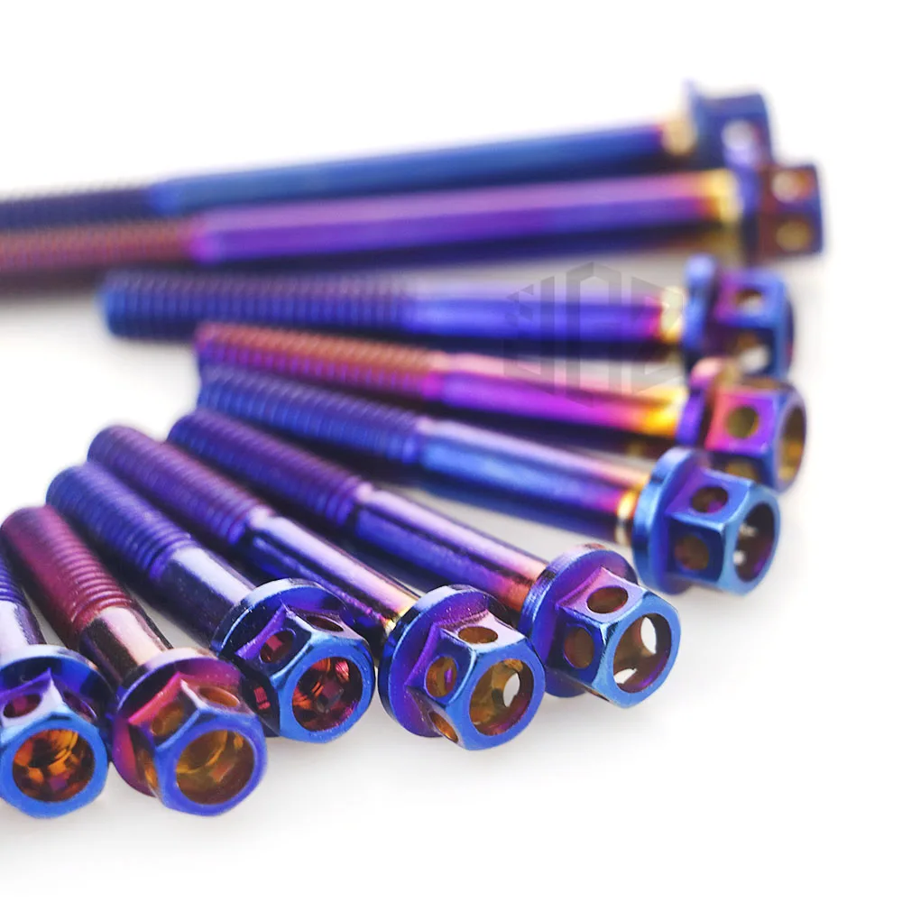 Винты двигателя из нержавеющей стали для мотоцикла обожженная синяя гайка