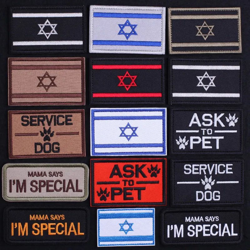 

Israel Flag Patches MAMA SAYS I'M SEPCIAL Patch on Clothes Hats Shoulder Emblem Embroideried Military Uniform Tactical Badges
