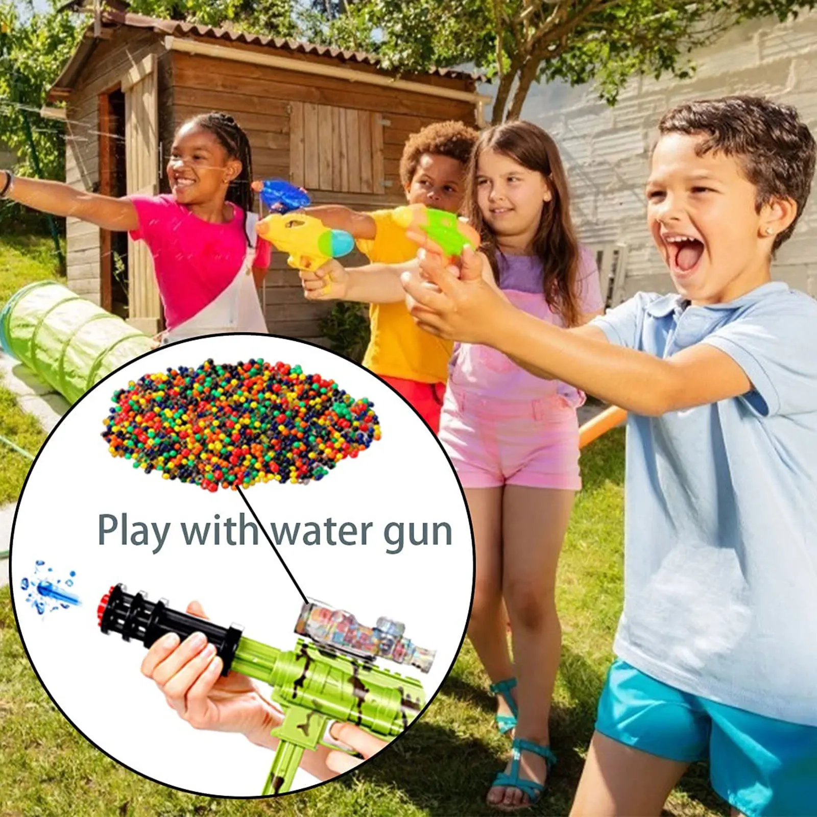 500/6000 шт. гидрогелевые Водяные Шарики детская игрушка кристальная почва грязь