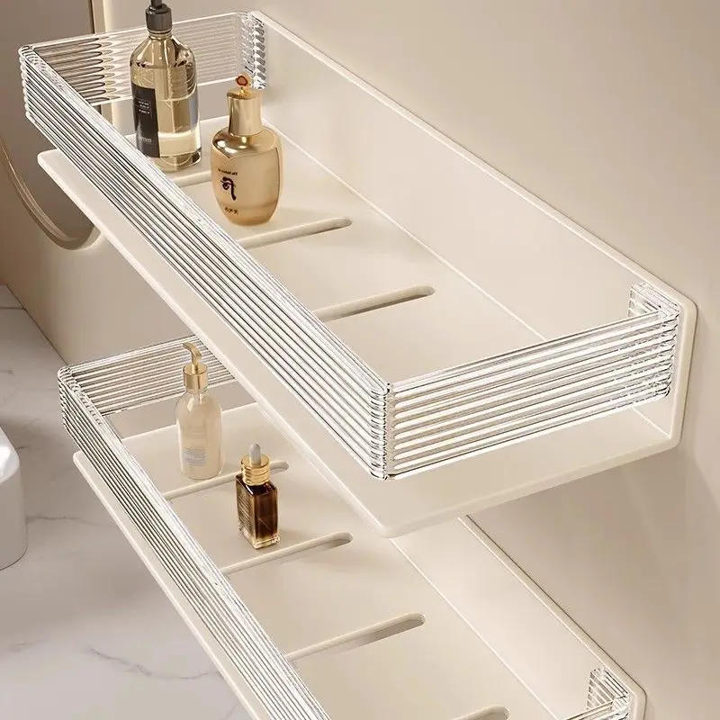 Аксессуары для ванной комнаты из белого акрила стеллаж хранения вещей без