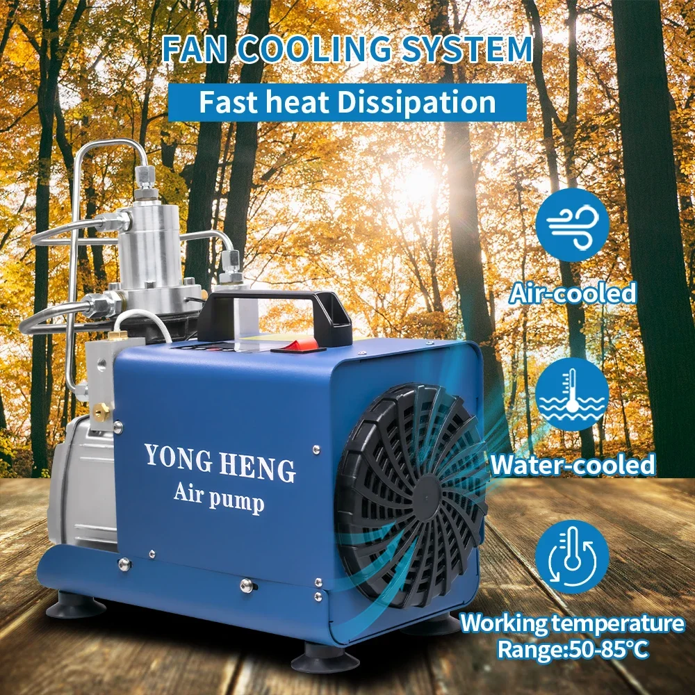 Воздушный компрессор YONGHENG 300Bar 4500Psi PCP цифровая система управления ЖК-дисплей