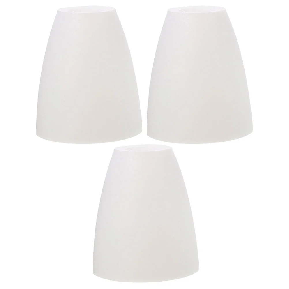 

3 Pcs Plastic Lampshade Decorative Shades Dome Pendant Light Small Table Desktop White Lights Sector Cover Lampshades Floor