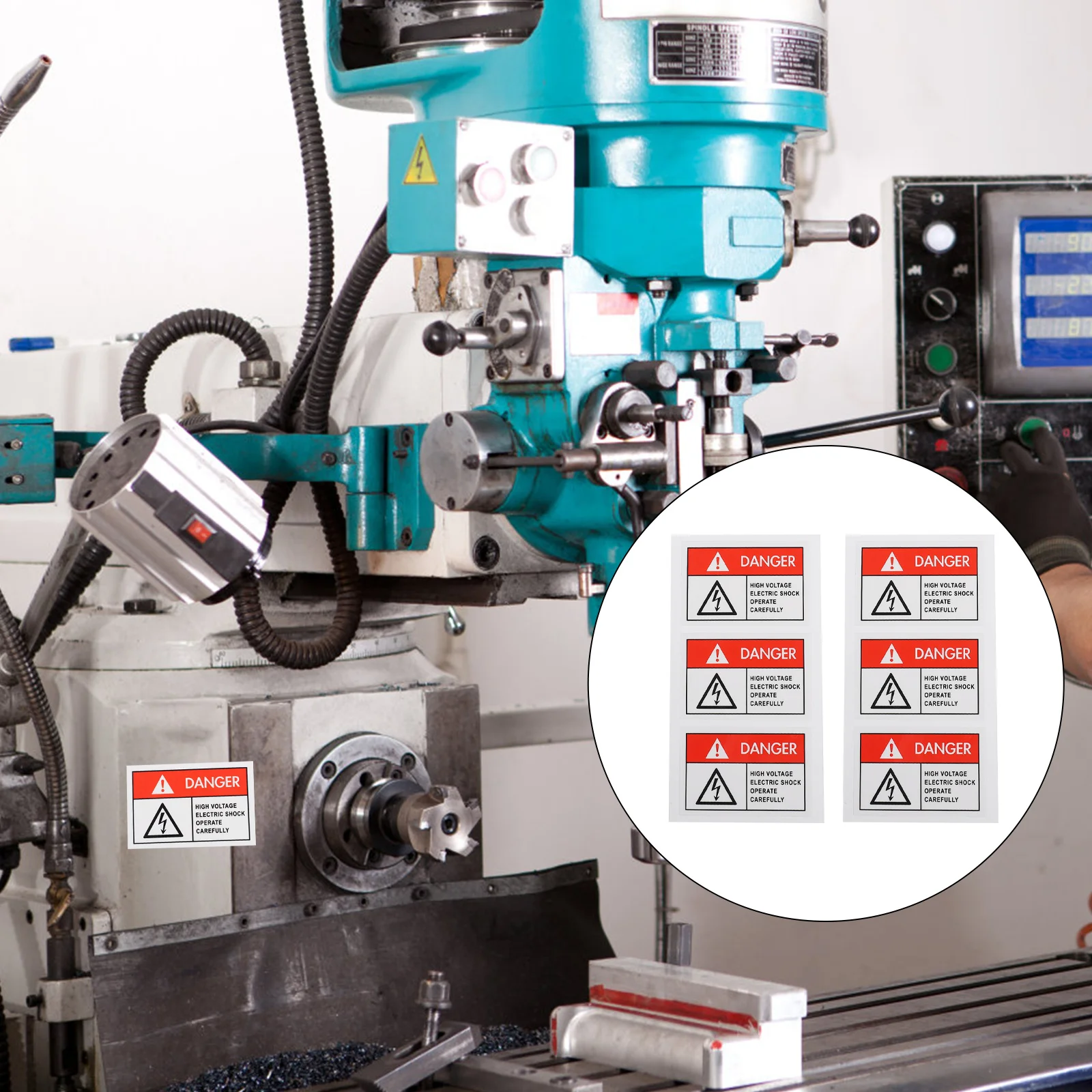 

Electricsticker Stickers Warning Sign High Voltage Danger Decal Label Electrical Equipment Caution Decals Hazard Labels Panel