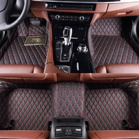 durable custom colorful leather car floor mat for hyundai accent verna solaris 2005 2023 auto carpet accessories interior parts