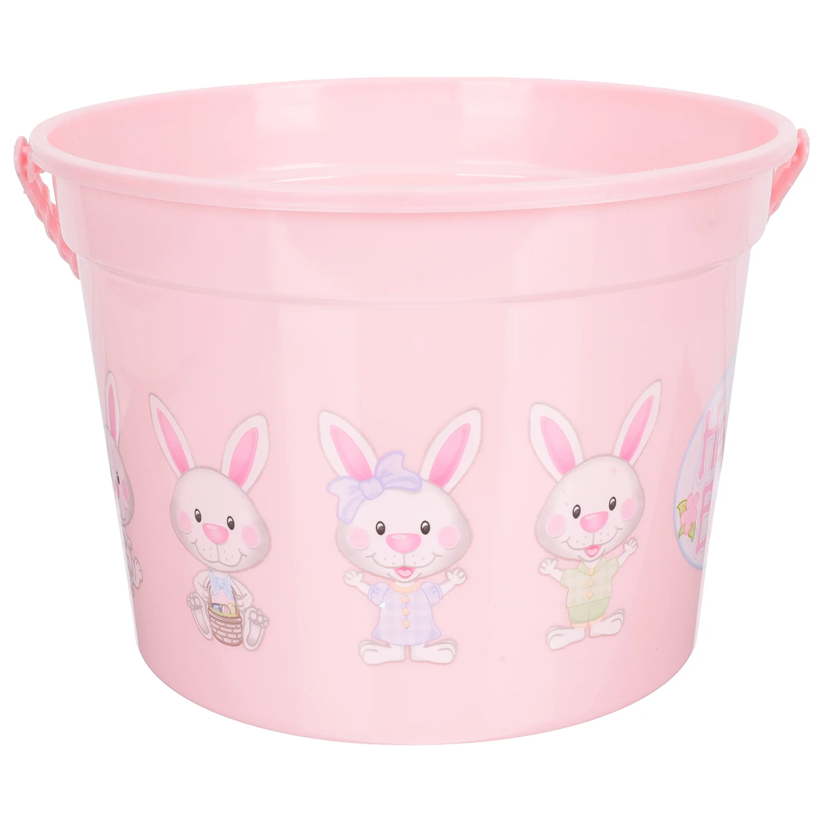 

Beach Bucket Children Sand Storage Holder Hand-held Toy Plastic Bunny Design Easter Wedding