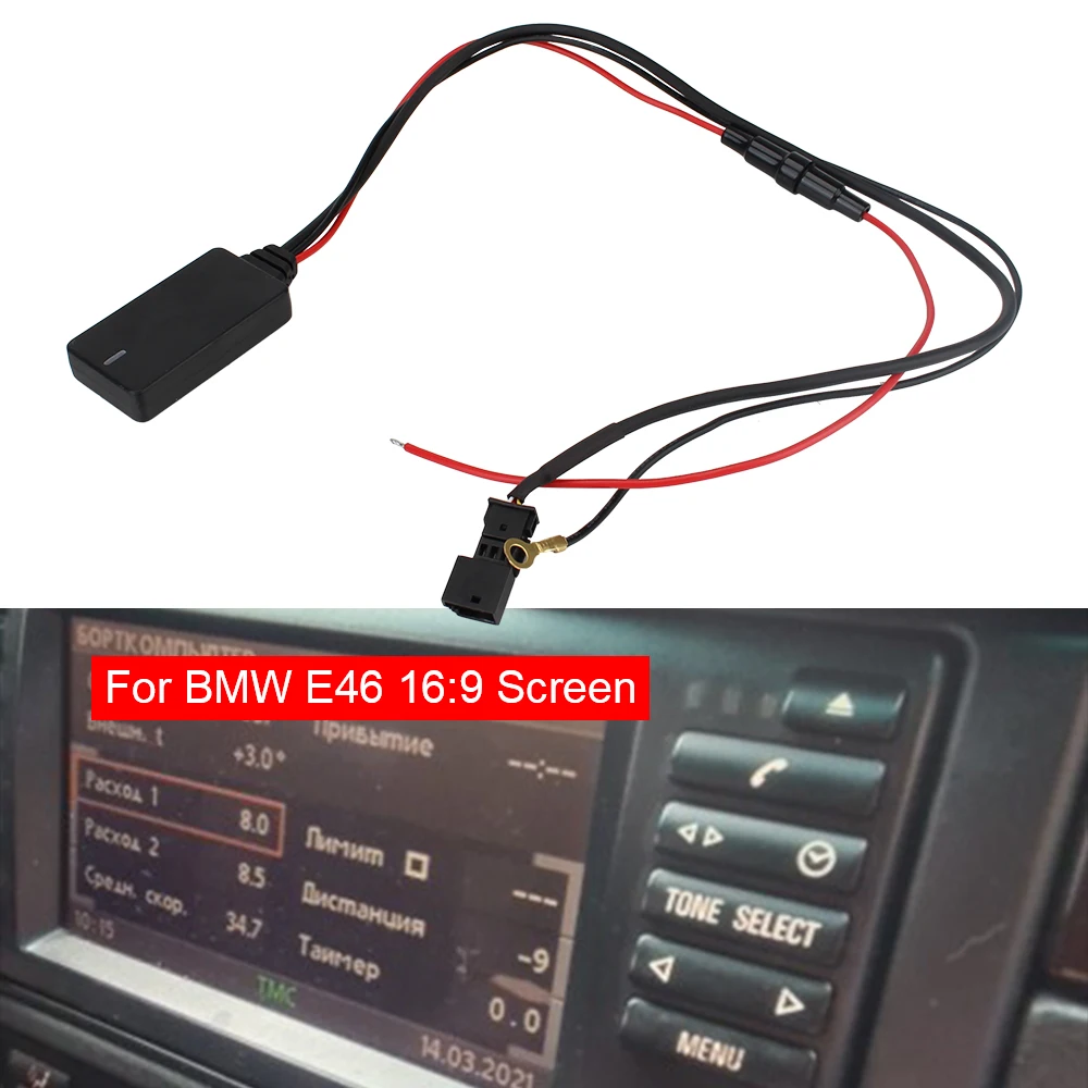 3-pin AUX IN Audio Radio Adapter Bluetooth Car Kit Car Bluetooth Module For BMW BM54 E39 E46 E38 E53 X5