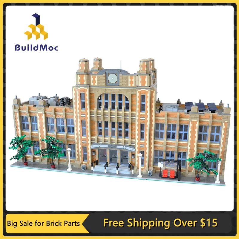 

MOC Modular School Building Blocks Mini school model brick house model puzzle DIY Kid's Children's Toys Gifts 14412pcs