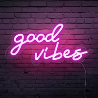 good vibes neon sign wedding wall hanging led neon light signs just relax led night lights bedroom decoration room decor