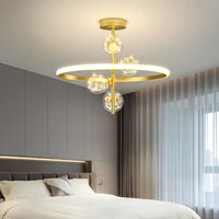 black gold pendant lighting for bedroom hanging lamps dining living room master room pendant decoration indoor lighting fixtures