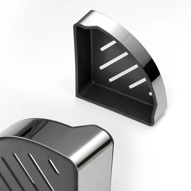 

High-Grade Stainless Steel Bathroom Rack Triangle Storage Wall-Mounted Corner Storage Rack Toilet Supplies Complete Collection