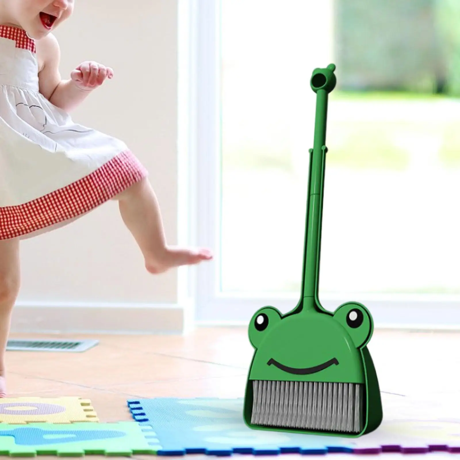 

Kids Broom Set Cleaning Sweeping Play Set for Kindergarten Age 3-6 Years Old