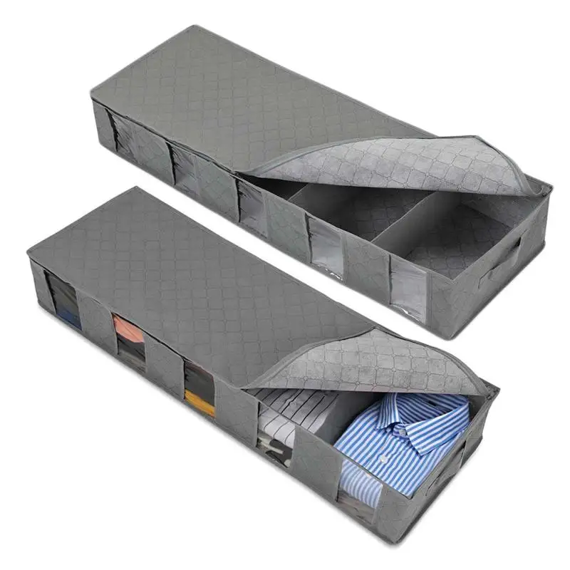 

Under Bed Storage Bags 5 Clear Window for Clothing,Shoes,Blankets,Sweaters,Toys