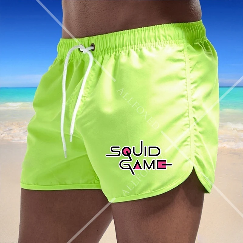 

Summer Men's Swimwear Shorts Brand Beachwear Sexy Swim Trunks Men Swimsuit Low Waist Breathable Beach Wear
