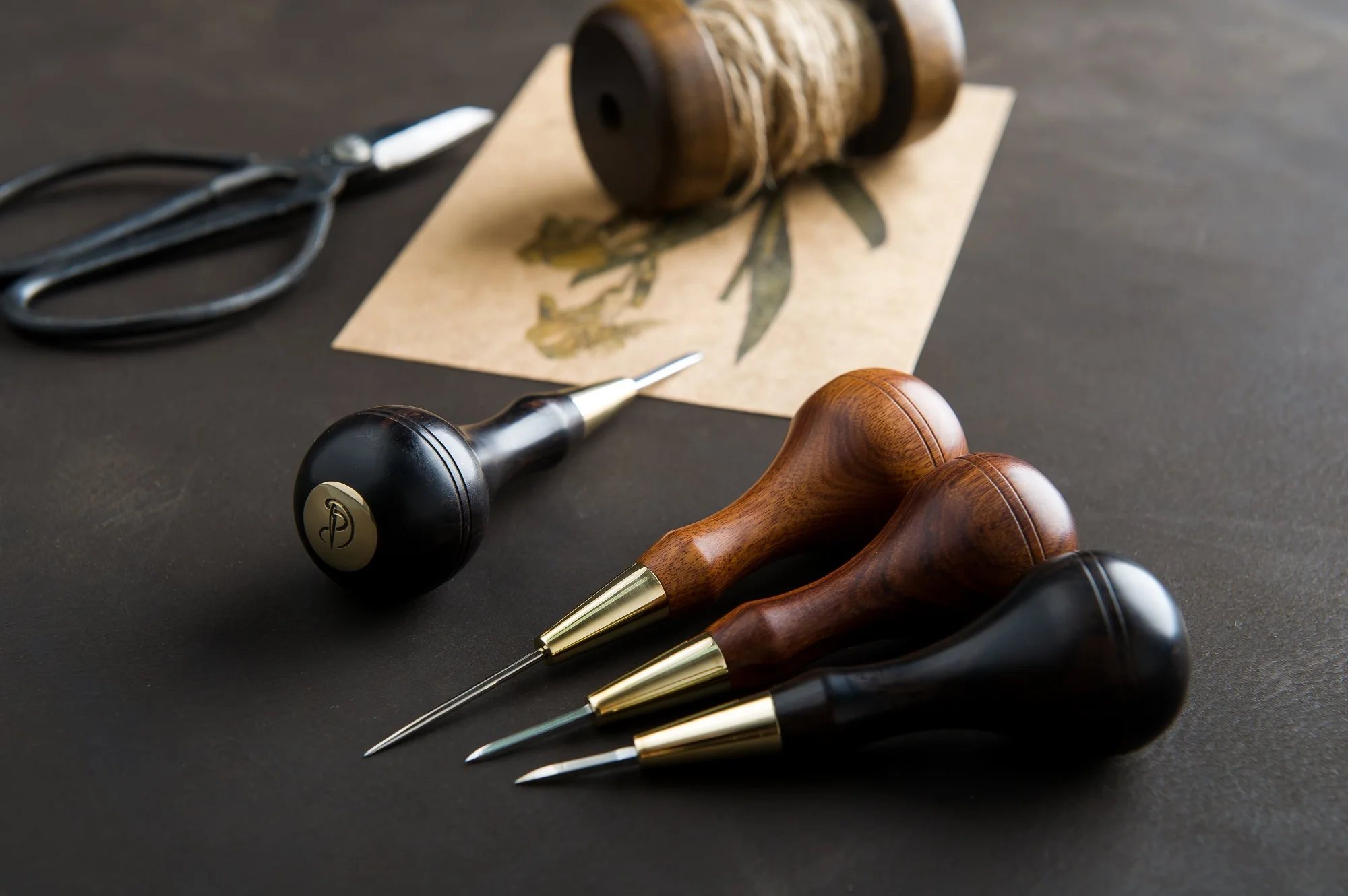 

Leather Detachable Scratch Awl - Flat/Diamond Awl Leathercraft