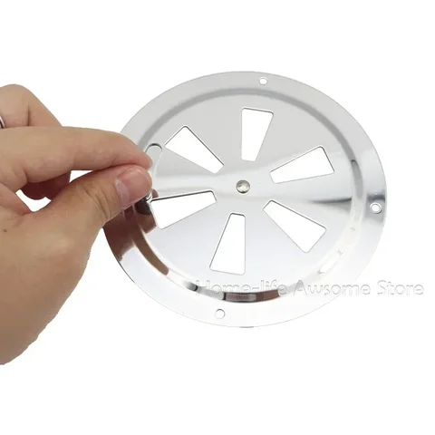 Воздушная жалюзи, вентиляционное отверстие 125 мм, нержавеющая сталь 316, морская круглая решетка для лодки, вентиляционная решетка с жалюзи, крышка боковой ручки, открытие