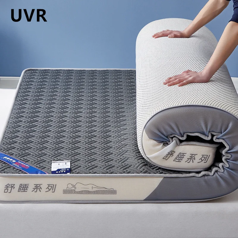 

UVR Double Mattress Slow Rebound Memory Foam Filled Home Natural Latex Mattress Student Tatami Hotel Bed Cover Full Size