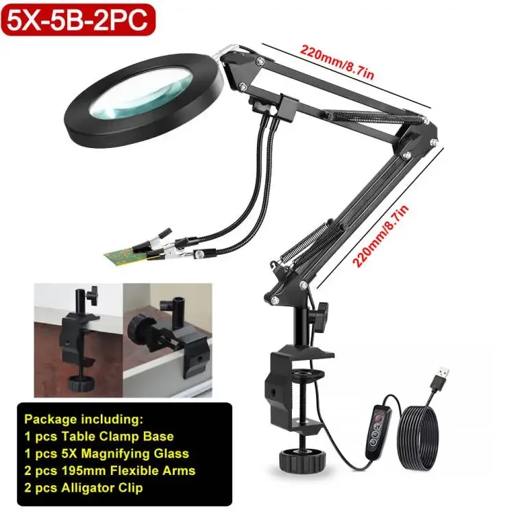 

NEWACALOX паяльная станция 5x лупа 2 шт.