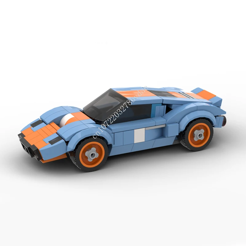 

170PCS MOC Speed Champions Winner of Le Mans 24-hour Gulf Racing Model Building Blocks Technology Bricks Assembly Kids Toys Gift