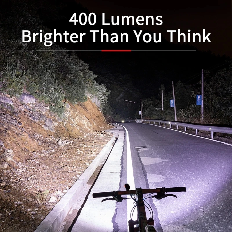 ROCKBROS Bike Light Front Lamp 400-1000LM Bicycle Light USB Rechargeable Flashlight Waterproof MTB Road Cycling Accessories