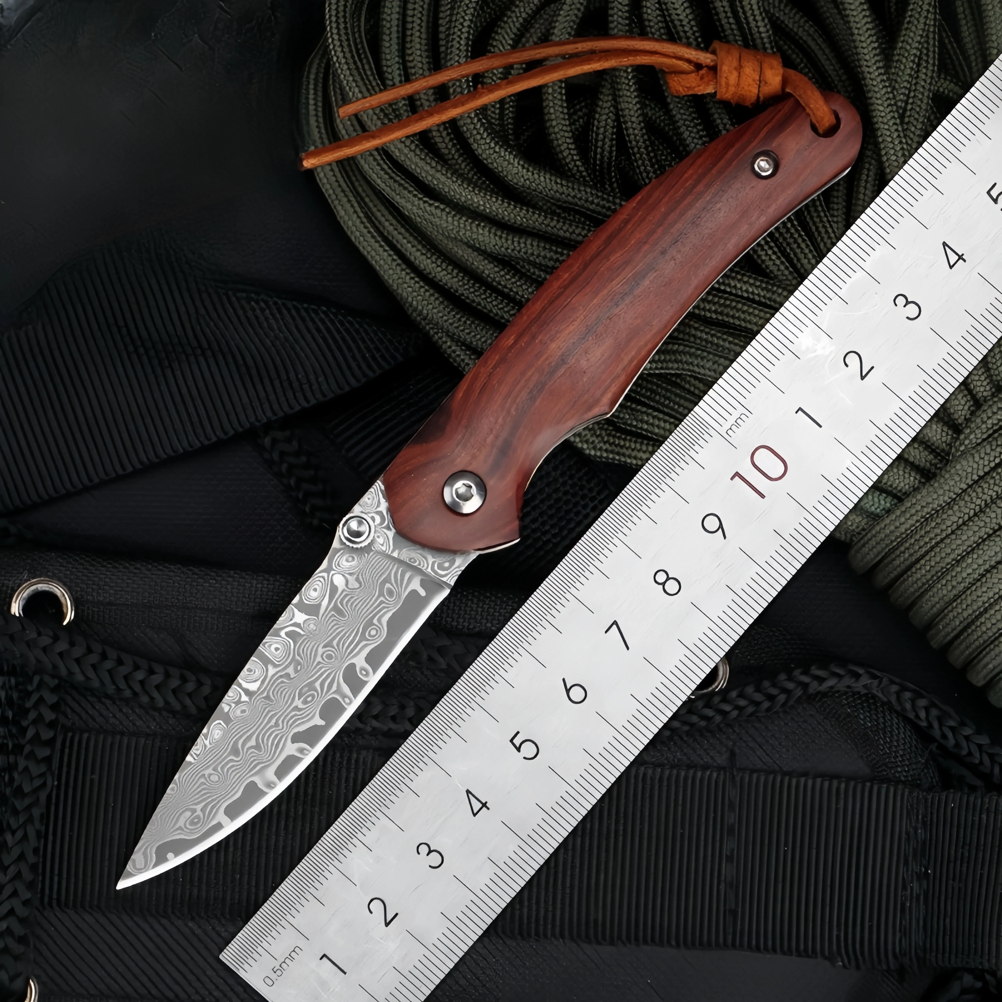 Новое поступление складной тактический карманный мини-нож из дамасской стали с