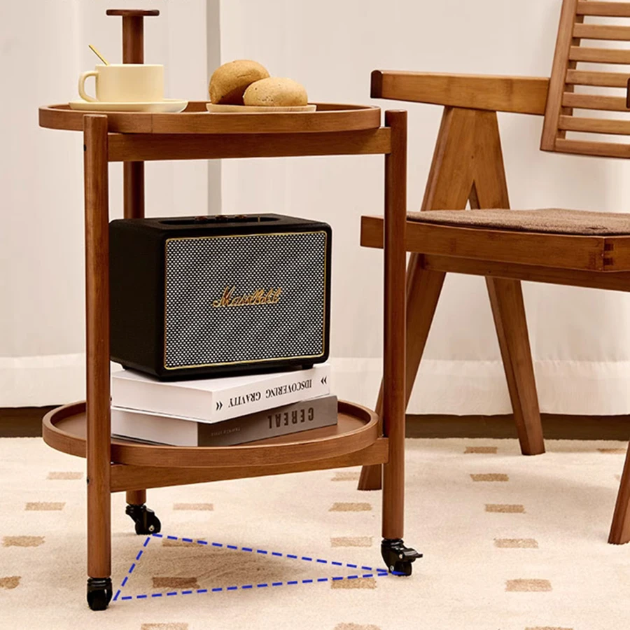 Обеденный журнальный столик для салона деревянный круглый садовый Балконный