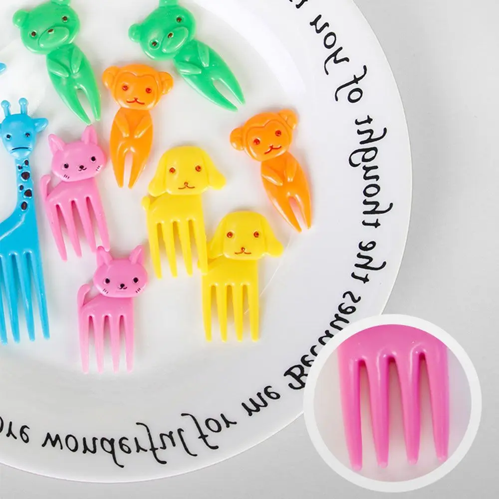 Animal Fruit Food Picks, Bento Box Picks, Mini Cartoon Animal Food Toothpicks, Lunch Bento Forks Picks For Kids