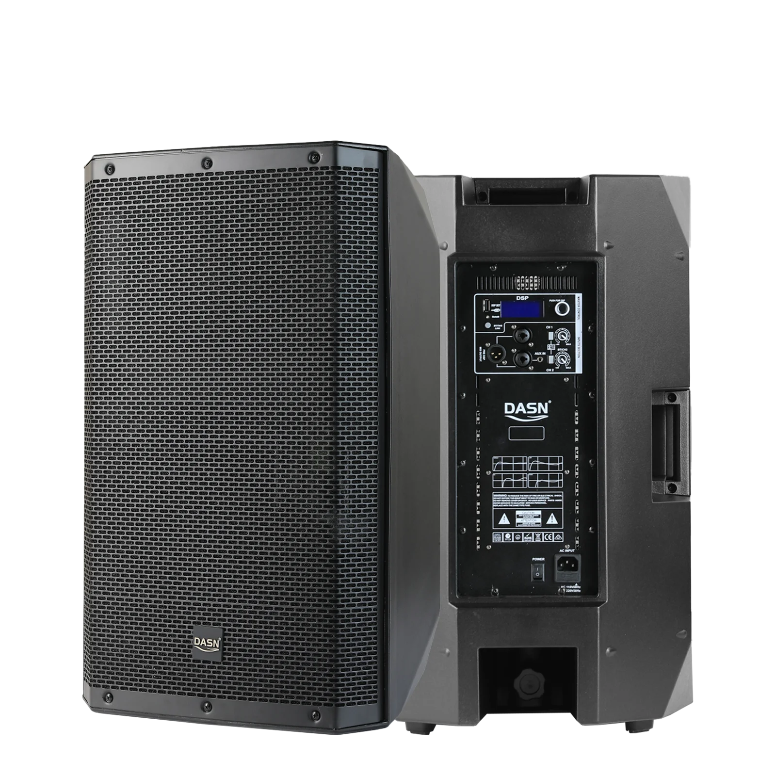 DASN SCA15DC 15 дюймов 2000 Вт пик DSP профессиональный активный пластик полночастотный