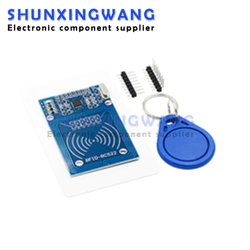 Флуоресцентный рчид-модуль RC522 13,56 МГц для arduino UNO Kit, считыватель записей SPI, IC-карта, ключ Флуоресцентный рчид-модуль RC522 13,56 МГц для arduino UNO Kit, считыватель записей SPI, IC-карта, ключ