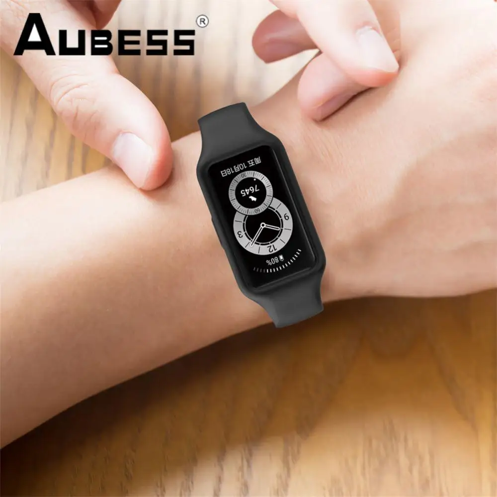 

Сменный ремешок для наручных часов, дышащий мягкий однотонный браслет для Huawei Band 7/honor Band 6, аксессуары для смарт-часов