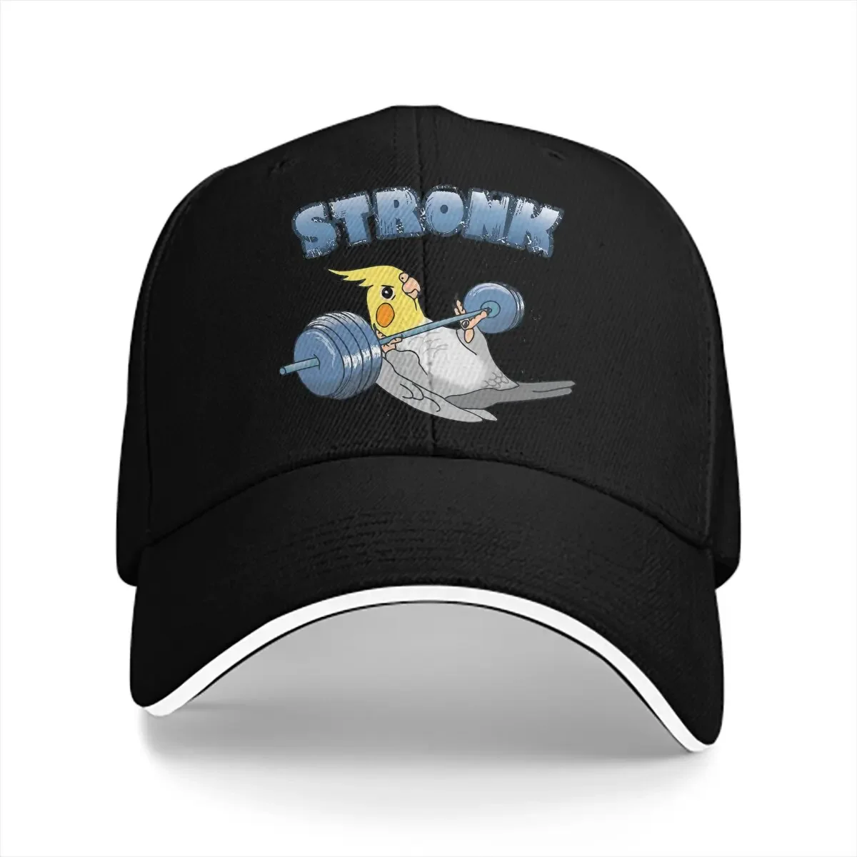 Кепка для фитнеса с попугаями разноцветная косыми женская кепка заостренным