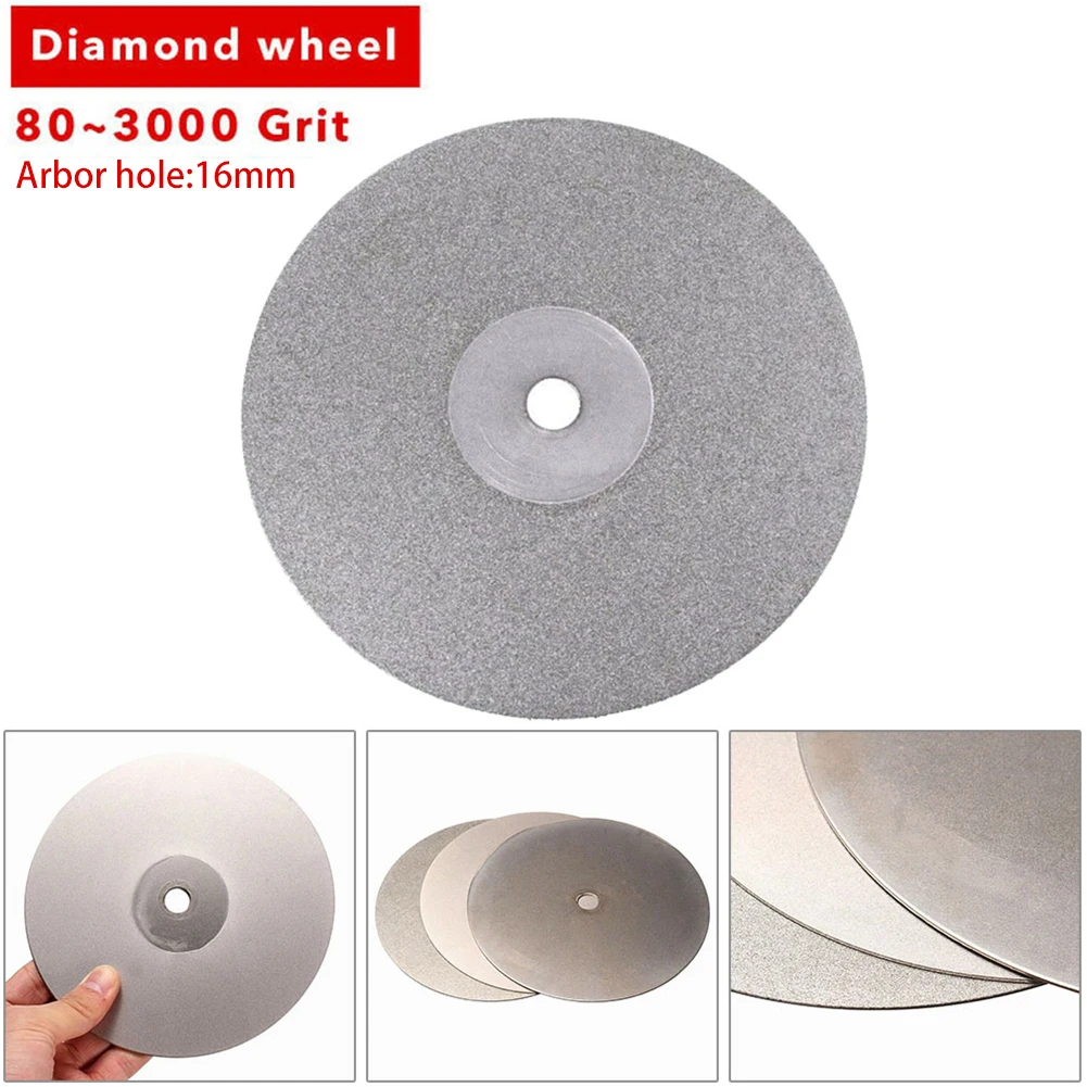 

4\" 100mm Diamond Coated Flat Lap Wheel Jewelry Polish Grinding Disc 80~3000Grit For Jade Polishing Stone Grinding Engraving
