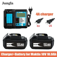 new bl1860 rechargeable batteries18v 18000mah lithium ion for makita 18v battery 18ahbl1840 bl1850 bl1830 bl1860b lxt400charger