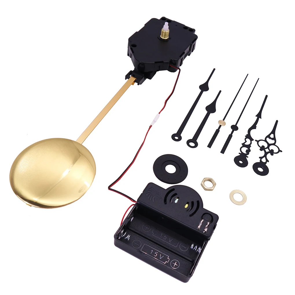 

Clock Movement Set Anti-Rust Solid Metal DIY Pendulum Kit Box Replacement Parts Household Wall Repairing Decorations