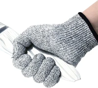 five grade anti cut gloves manufacturers wholesale hppe anti scratch glass cutting safety protection gardening work