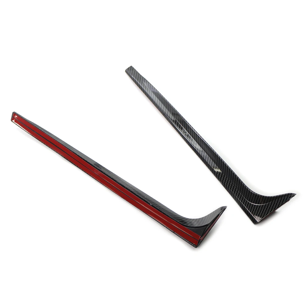 2 шт. угольное волокно ABS автомобильный спойлер на заднее окно боковой Canard