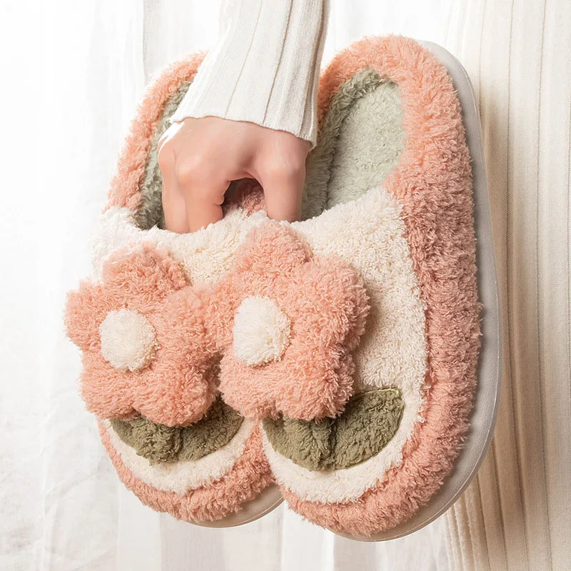 

Хлопковые тапочки для женщин, зимняя обувь 2022, новый стиль, плюшевые тапочки, мягкая подошва, Нескользящие, удобные, теплые, домашняя обувь Y