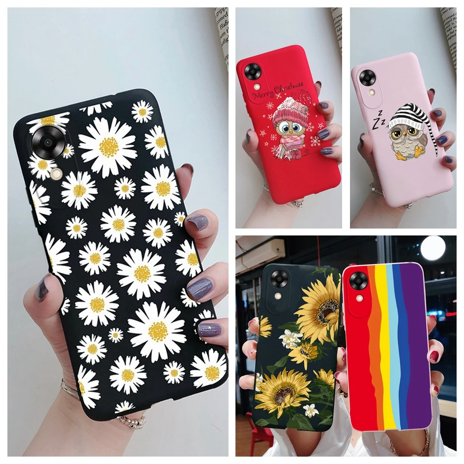 Силиконовый чехол для телефона OPPO A17k Oppo A17K 17K CPH2471 новый дизайн мягкий из ТПУ с