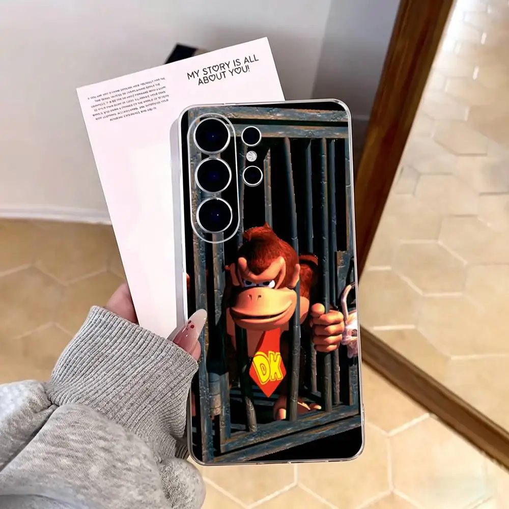 Фото Прозрачный чехол для телефона Game D-Donkey Kong для Samsung S25, S24, S21, S22, S23, S30, Ultra, S20, Plus, FE, Note, 10, 9, 5G №4