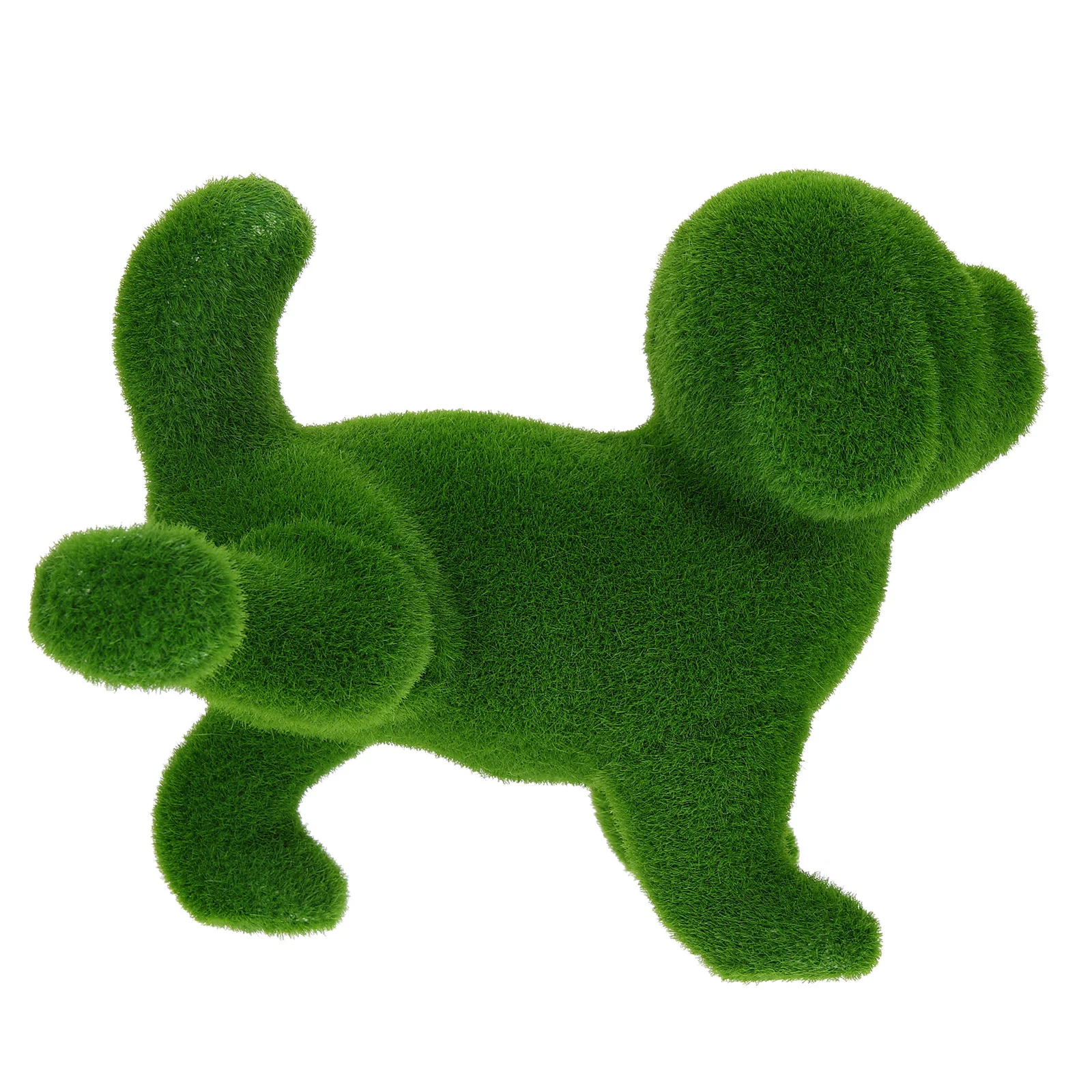 

Dog Statueanimal Garden Flocked Figurine Decor Puppy Sculpture Lawn Figurines Statues Peeing Turf Ornaments Grass Artificial