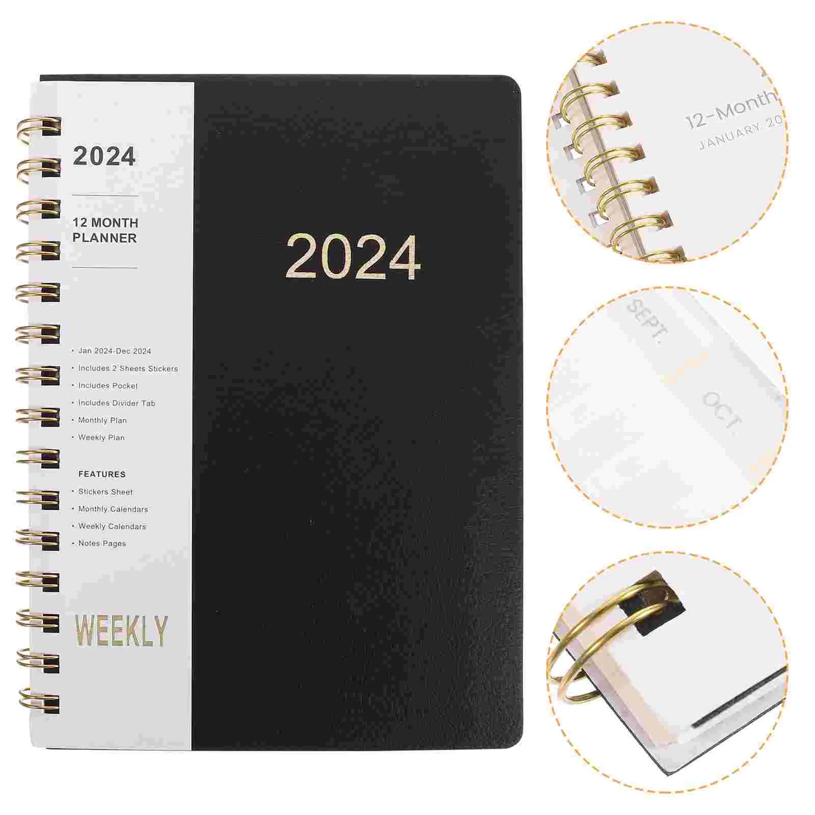 

Planner Daily Notebook Decorate Office Accessory Agenda Notepad Paper Spiral Time Management