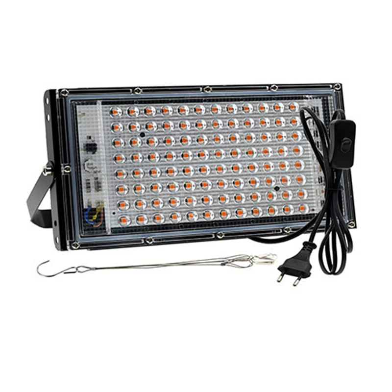 

Лидер продаж, светодиодная фитолампа полного спектра для растений, 100 Вт светодиодный ная лампа для выращивания растений, фитолампа для теп...