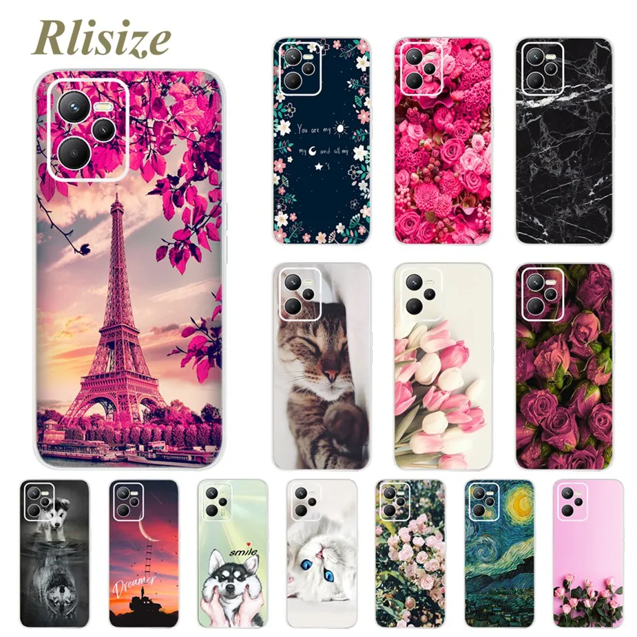 Новинка 2022 Модный мягкий силиконовый чехол для Realme C35 телефона Oppo C 35 RMX3511 RealmeC35