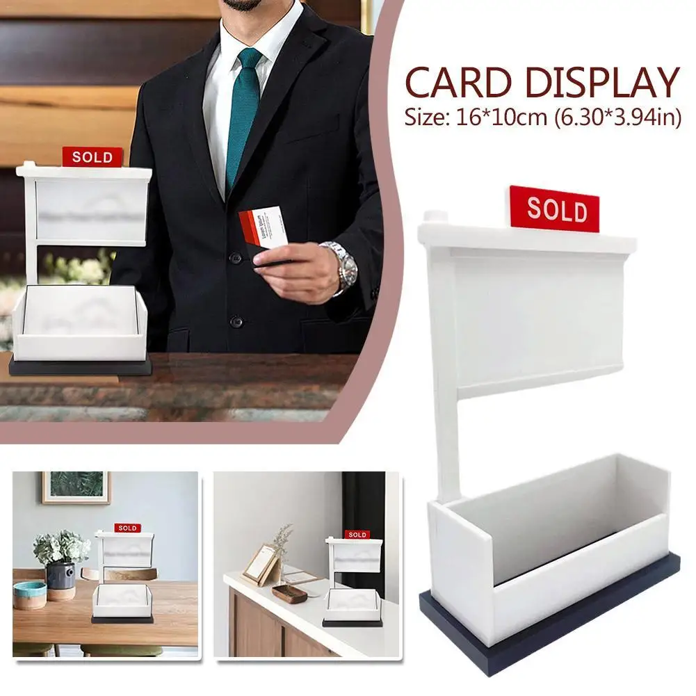 

Desktops Real Estate Business Card Holder Kit Card Display Visits Cardholder Card Stand Personalized Gift for Real Estate Agents