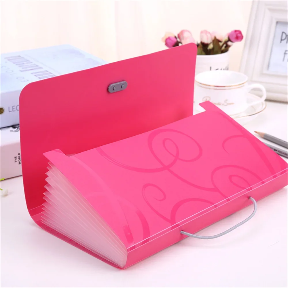 

Binder Office File Bag Waterproof Bill Organizer Family Wallet Pouch Folder Bag School Data Folder Book File Organ Expanding