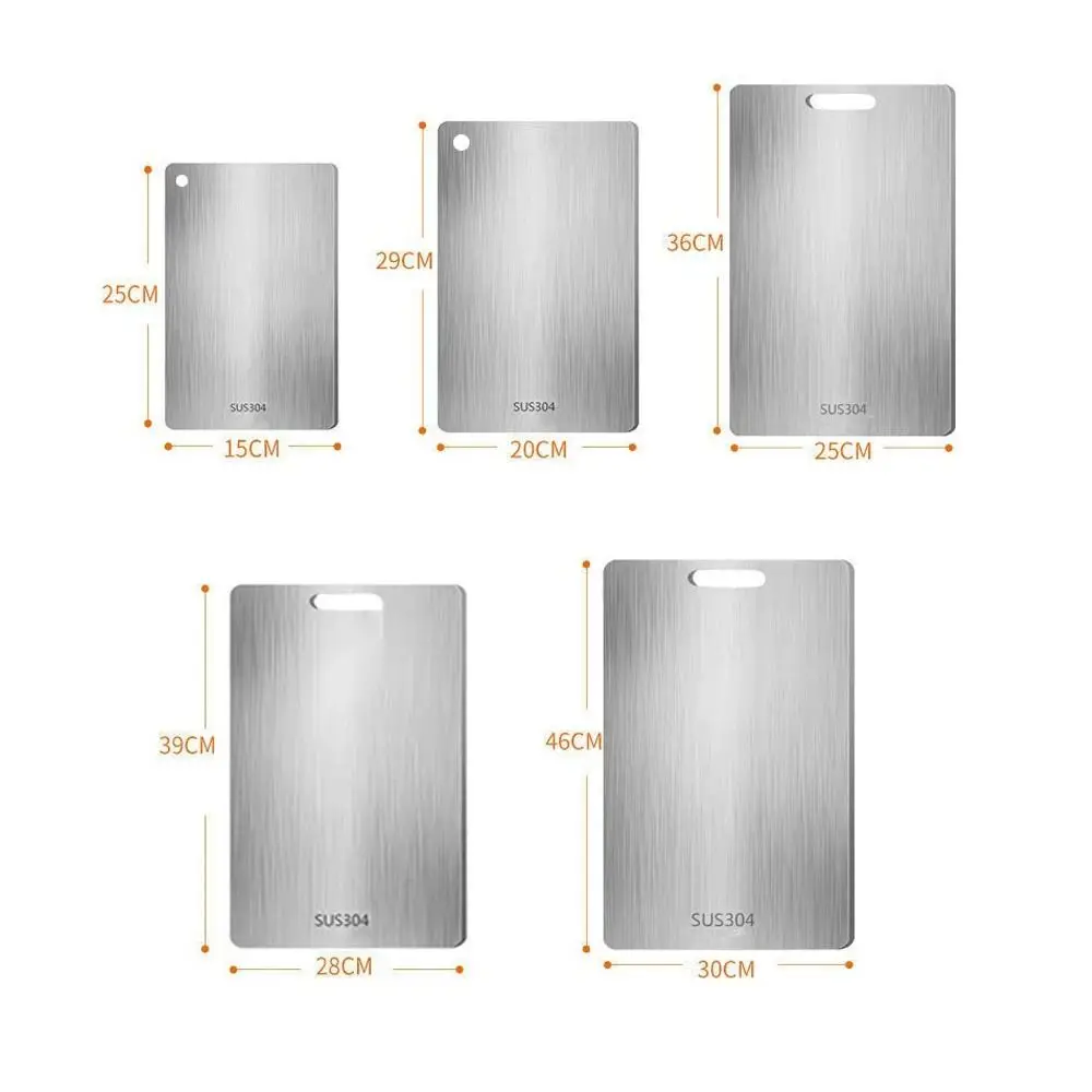 Разделочная доска из нержавеющей стали утолщенная разделочная для овощей мяса