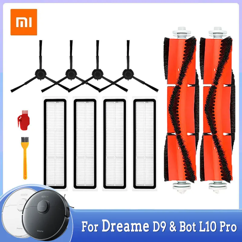 

HEPA Filter Main Side Brush For Xiaomi Dreame D9 Bot L10 Pro Robot Vacuum Cleaner Accessories Mop Cloth Spare Parts For Home